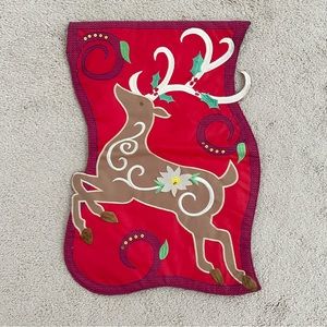 Reindeer Holiday Garden Flag - Christmas Outdoor Decor